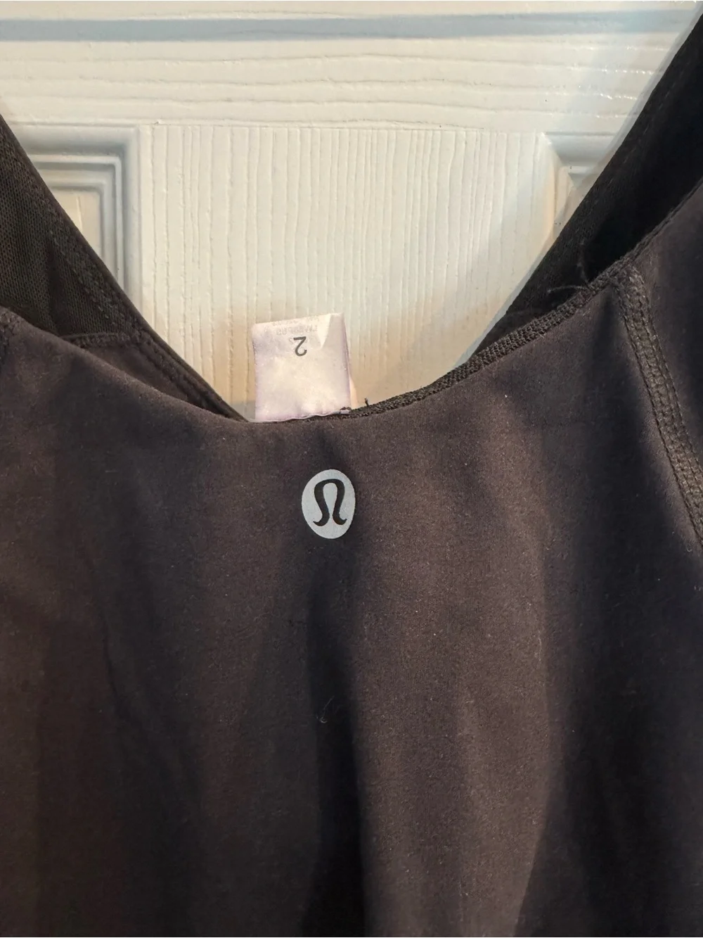 Lululemon Align Tank Top Black Built-In Bra Women’s Size 2